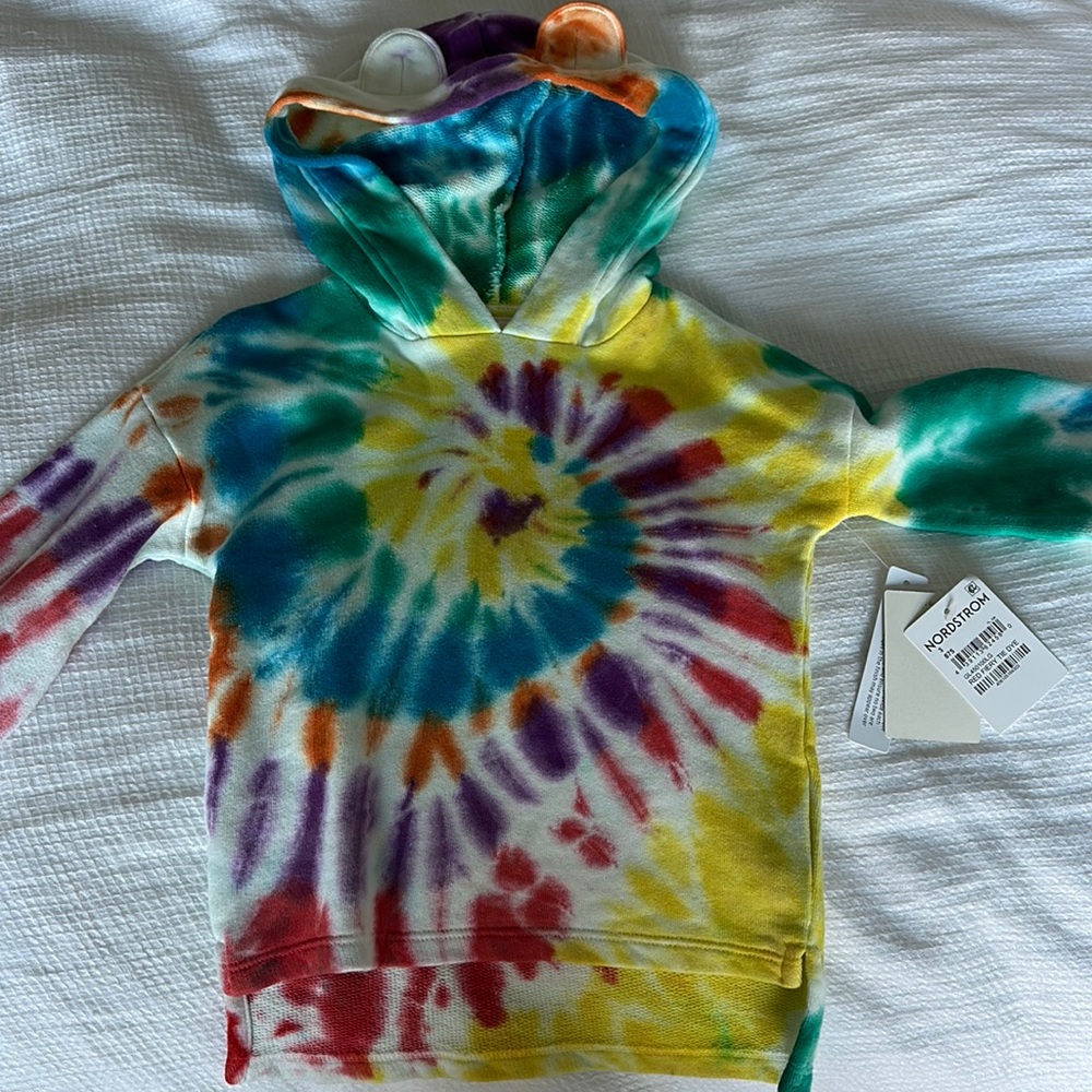 Tucker and Tate tie-dye hooded sweatshirt